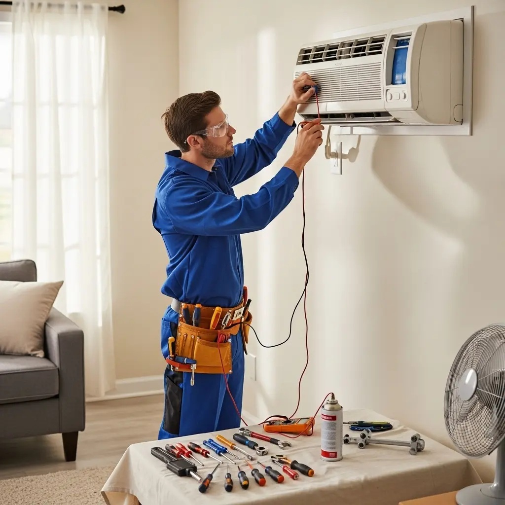 Turgutlu Hotpoint Hotpoint klima gaz dolumu ve bakım – Enerji verimliliği artırıldı. - Teknik servis örneği